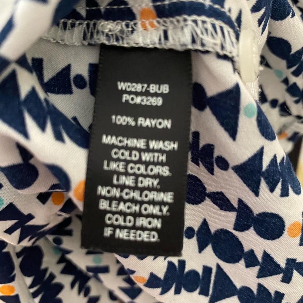 Betabrand Geometric Print Blouse/Top